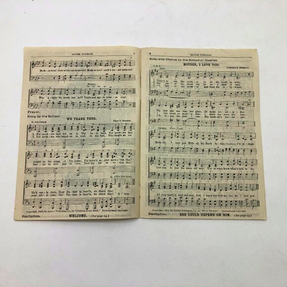 Vintage Music Booklet The King's Page & Mothers' Day 1931 Lorenz Publishing - Picture 4 of 5